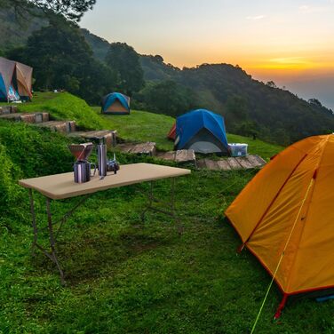 Складаний кемпінговий стіл 152x70х74 см hjh OFFICE