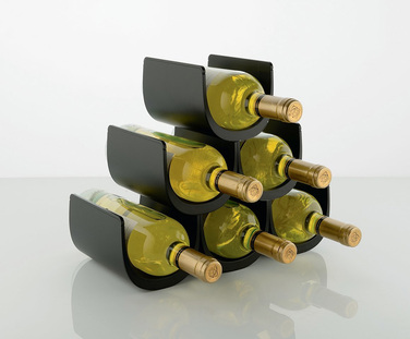 Підставка модульна для винних пляшок 34,5х30х15,5 см чорна Noe Alessi