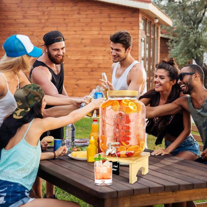 Диспенсер для напитков с краном на стойке 7,6 л AIQI