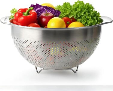 Кухонний друшляк-сито з 2 ручками 27 см Greentainer