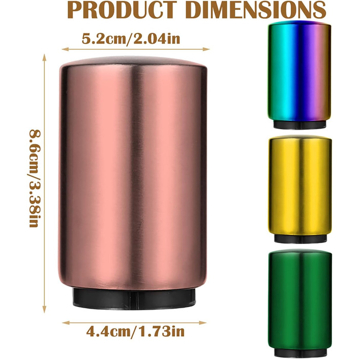 Автоматичний відкривач для пляшок 4 шт LUPATDY