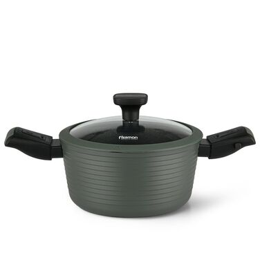 Каструля Fissman BRILLIANT 20x10см / 2,6л зі знімними ручками (14381)