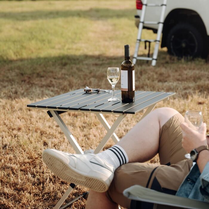 Складной алюминиевый стол для кемпинга 63,5 x 63,5 см CAMPWERK