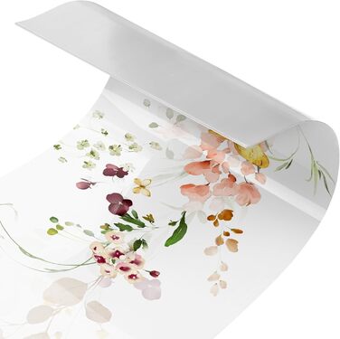 Самоклеючий кухонний фартух з квітами 140 x 40 см micasia