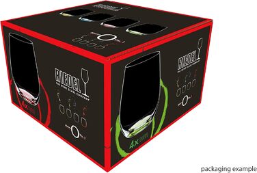 Набір з 4 склянок 335 мл Happy O, різнокольорові O Wine Tumbler Riedel