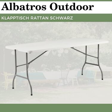 Розкладний стіл для кемпінгу білий ALBATROS