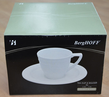 Набір чашок із блюдцем BergHOFF Hotel, фарфор, 150 мл, 2 шт.