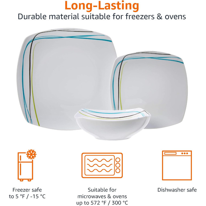 Набір посуду Kitchen-Profi Basics, 18 предметів, для 6 осіб (м&39які лінії)