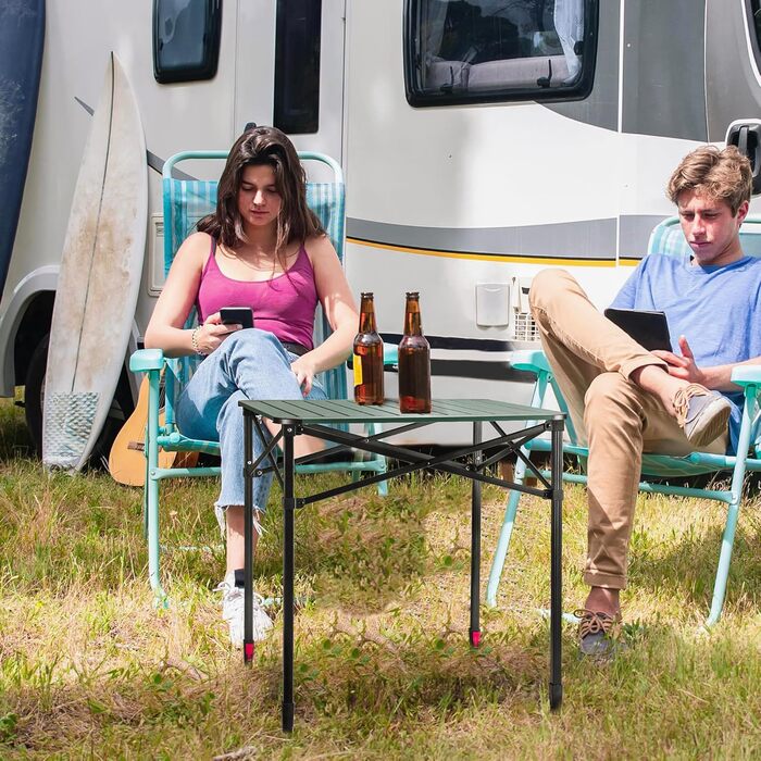 Алюминиевый раскладной стол 70 х 70 х 78 см VILLEY