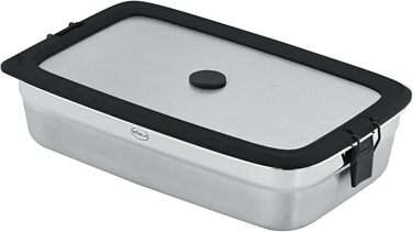 Контейнер для хранения 1 л прямоугольный, нержавеющая сталь FLEXX 2GO Rosle