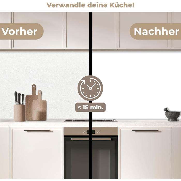 Кухонний фартух 60x250 см, самоклеючий фартух, кухонний фартух, кухонний фасад, самоклеючі кухонні фартухи - Осінь (Білий - Кольори, 80 x 200 см)