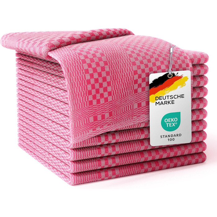 Набор из 10 кухонных полотенец из хлопка LEFUNDA