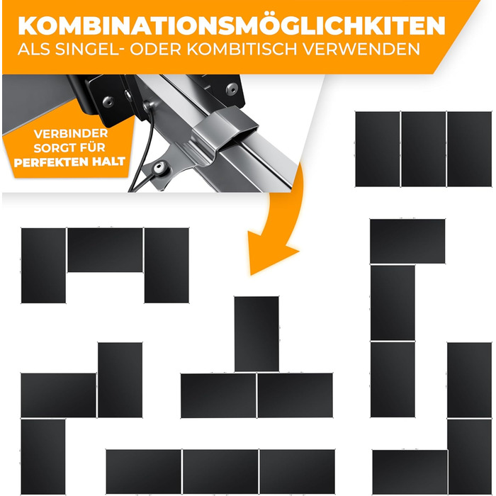 Комплект із 3 столів для кемпінгу 100 х 60 см KESSER