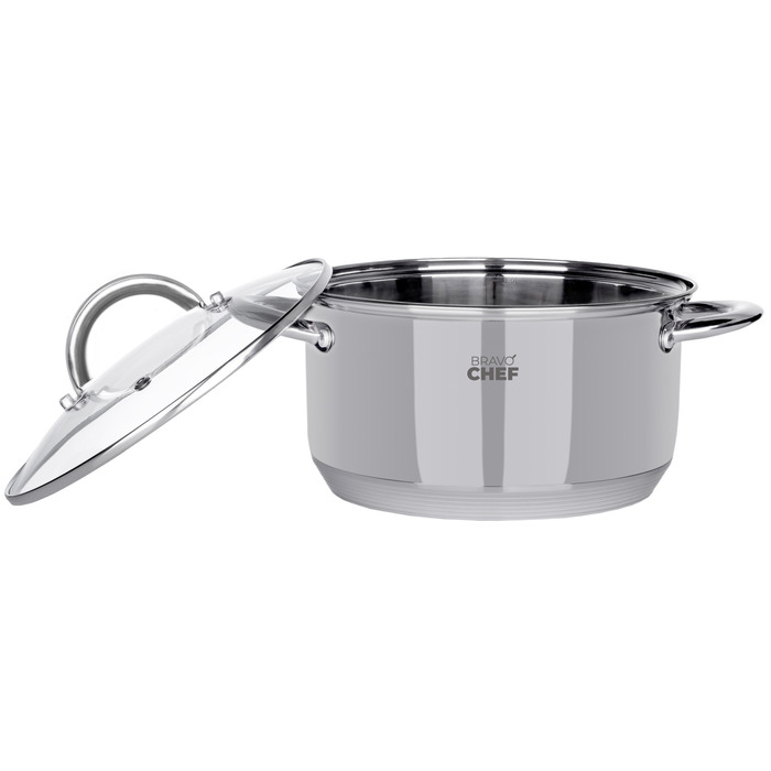 Кастрюля Bravo Chef 22 см (4.35 л) с крышкой (6720870)