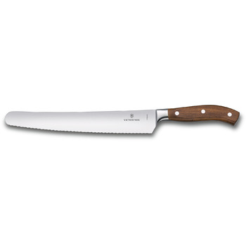 Кухонный нож Victorinox Grand Maitre Wood Bread лезвие 26см мин. за хлебом с деревьев. с ручкой в подарочной упаковке.