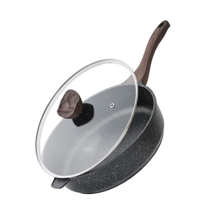 Сковорода с антипригарным покрытием и крышкой 28 см Kordisen