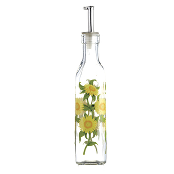 Пляшка для олії або оцту Kitchen Craft WORLD OF FLAVOURS Sunflowers, скло, 275 мл