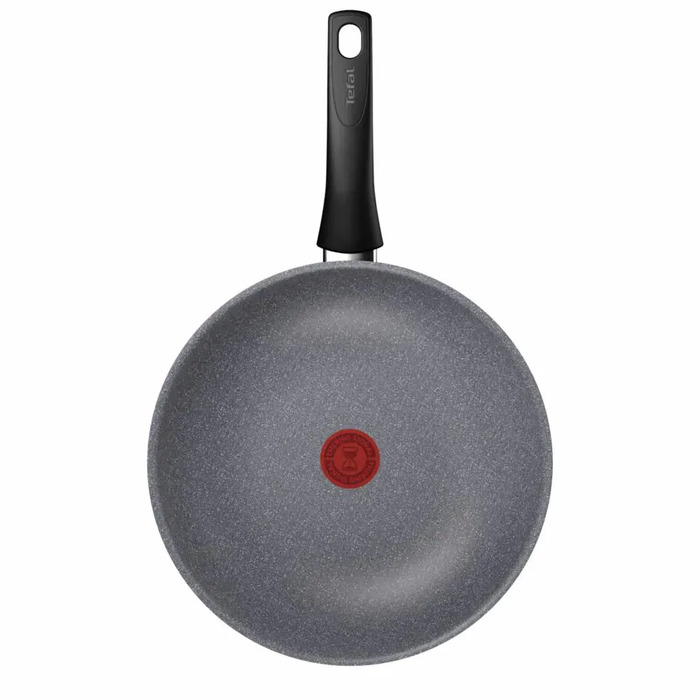 Сковорода ВОК Tefal Hard Stone,28см, алюміній, бакеліт, сірий