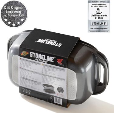 Жаровня с крышкой 40 х 22 см 5,8 л STONELINE