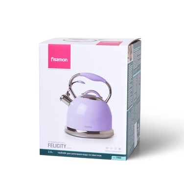 Чайник для плити Fissman зі свистком FELICITY 2,6 л (5960)