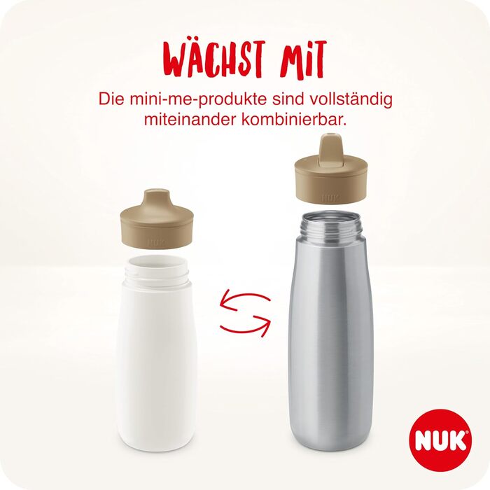 Нічна навчальна пляшка Чашка Sippy зі світловим ефектом 12 місяців Герметичний з жорстким носиком для пиття Кліпса і захисний ковпачок Без BPA 300 мл Planets, 10255678 (Pink, Mini-Me Sip (Steel))
