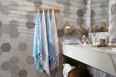 Рушник Ardesto SPA 90х170см, 100% бавовна, аква