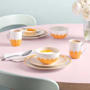 Піала для пластівців 430 мл помаранчевий Fleur Villeroy & Boch