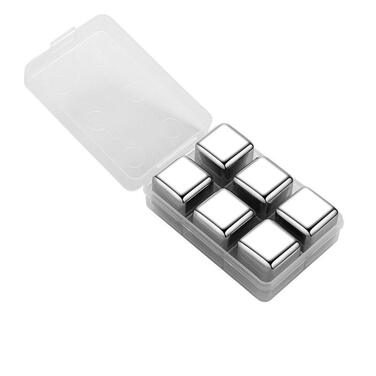 Набір металевих охолоджувальних каменів для віскі з нержавіючої сталі Ulalaza