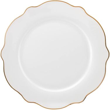 Порцеляновий посуд Karaca Daisy Shape Boat на 6 осіб 27 предметів, тарілки, глибокі тарілки, тарілки для тортів, миски, унікальний дизайн, щоденний та спеціальний посуд (золото)