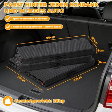 Складной набор для отдыха включая стол и 2 скамейки под ротанг Hebitod.