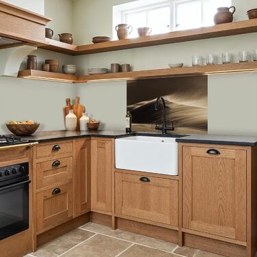 Кухонний фартух 60x80 см Самоклеючий настінний захисний екран для кухні Кухонний фартух Кухонні фасади Кухонні фартухи Кухонна стіна Вода - Пейзаж - (Пустеля - Пісок, 60 x 80 см)