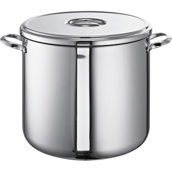 Каструля для супу, нержавіюча сталь, срібло, 24 см / 9 л (28 см)