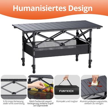 Складной кемпинговый стол 82 x 40 см FUNYKICH