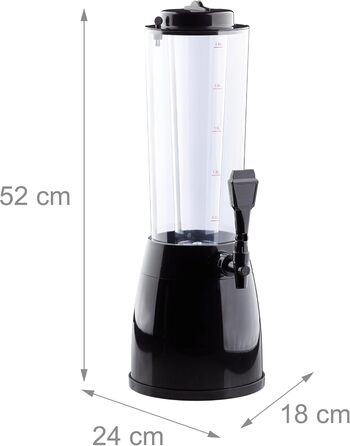 Диспенсер-башня для пива 2,5л Relaxdays