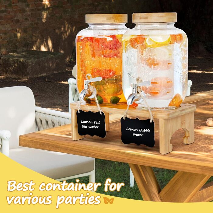 Диспенсеры для напитков со стойкой 2 шт 4 л AIQII