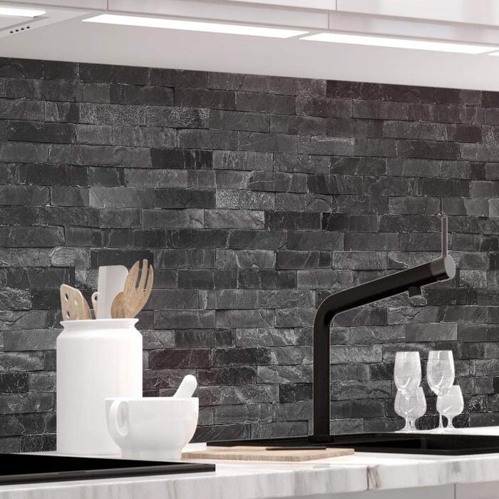 Самоклеючий кухонний фартух StickerProfis Pro STONE WALL Luxury 60 x 280 см DIY - Зроби сам ПВХ бризкозахисний екран В 60 см x Ш 280 см Pro