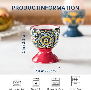 Набір яєчних чашок порцеляні 6 шт Henten Home