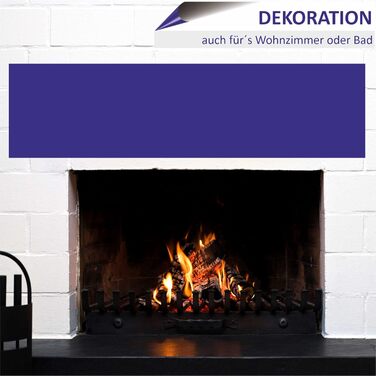 Кухонний фартух INDIGOS UG для плиткового фартуха - - - Термостійкий алюмінієвий композитний бризкозахисний екран - Сучасний кухонний фартух, що протирається - Плита та духовка - Облицювання стіни (Синій, 80x55 см)