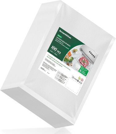 Вакуумні пакети 100 пакетів 15 x 25 см Professional Bonsenkitchen