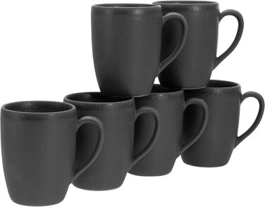Набір чашок 300 мл, 6 предметів, чорний Soft Touch Black Creatable