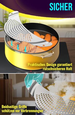 Друшляк для пасти з нержавіючої сталі 4happy