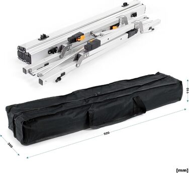 Складний алюмінієвий стіл для кемпінгу 90x53 см Wiltec