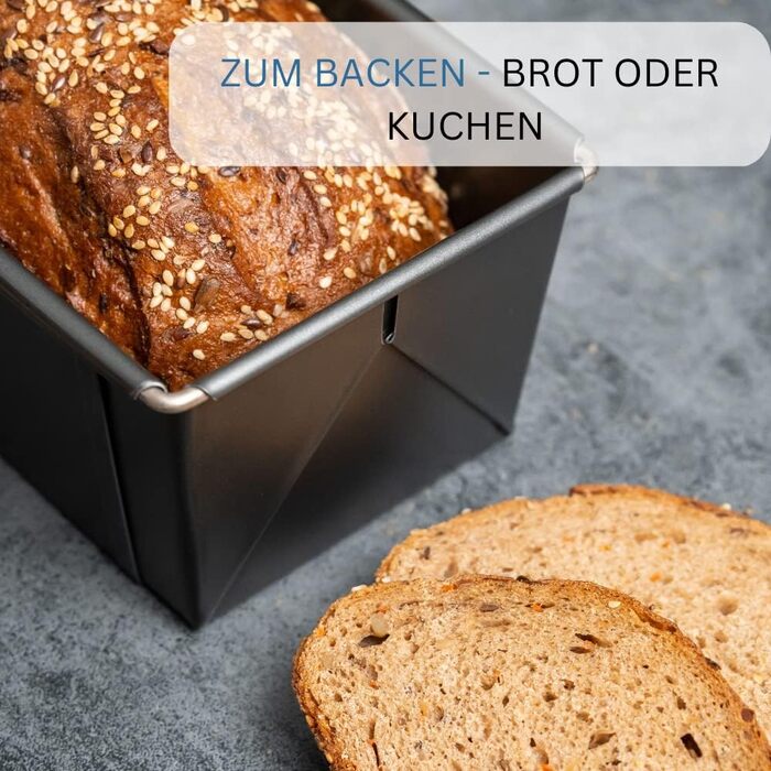 Форма для выпечки хлеба Westmark - высококачественная эмалированная форма для выпечки хлеба, как из пекарни - 32 см - для равномерного подрумянивания - 100 устойчивость к царапинам (черный) (выдвижной хлеб)