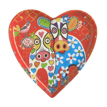 Тарелка десертная Maxwell Williams Happy Moo Day LOVE HEARTS, фарфор, диам. 15,5 см