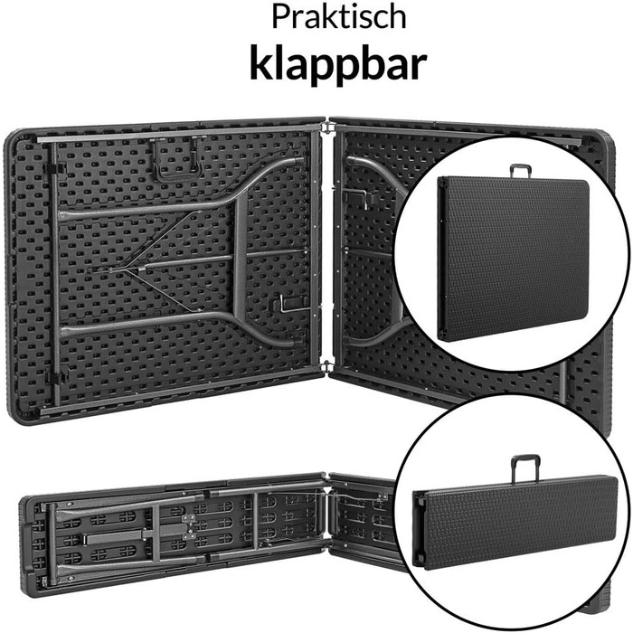 Стіл для кемпінгу 183 х 76 х 74 см Casaria