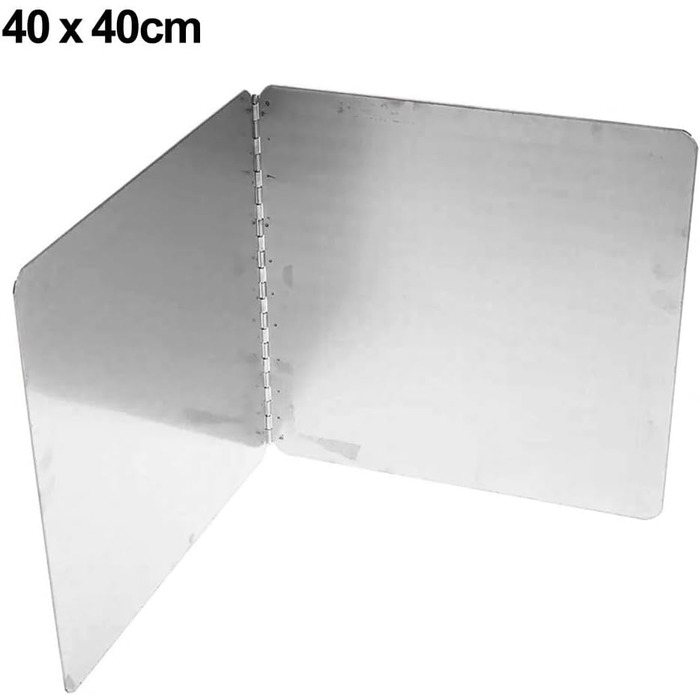 Защита от брызг из нержавеющей стали для плит 40 х 40 см HEIBTENY