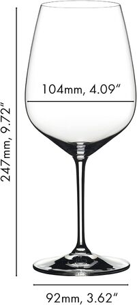 Набір з 2 келихів для червоного вина Каберне 0,8 л Extreme Riedel
