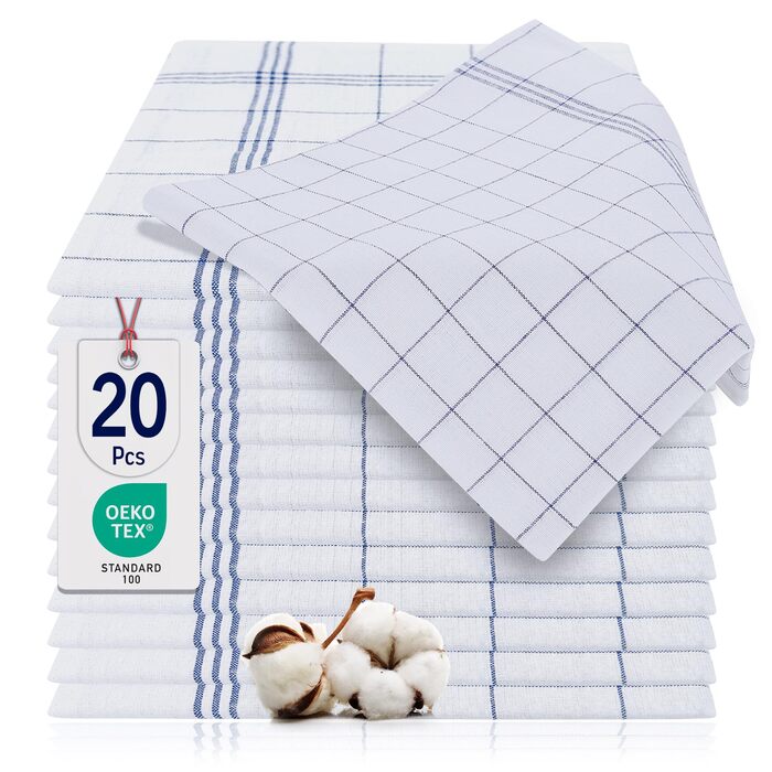 Набір з 20 кухонних рушників 50 x 70 см, синій BARBONS