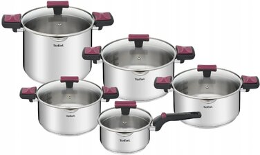 Tefal Набір посуду Cook&Clip, 10 предметів (G723SA74)