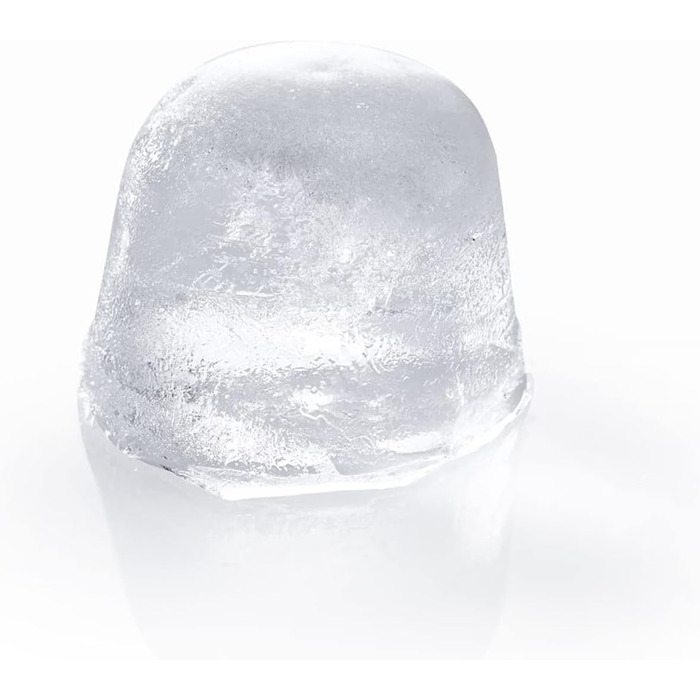 Льодогенератор Westmark Ice Cube Maker Cube форма для льоду з кришкою, для приготування 6 великих кубиків льоду, прозорий/червоний/білий пластик, без BPA, великий (круглий, маленький)
